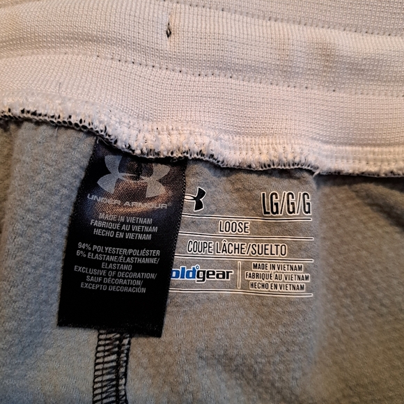 Under Armour Men's size Large loose Boston College black jogging pants, VGUC - Picture 8 of 9